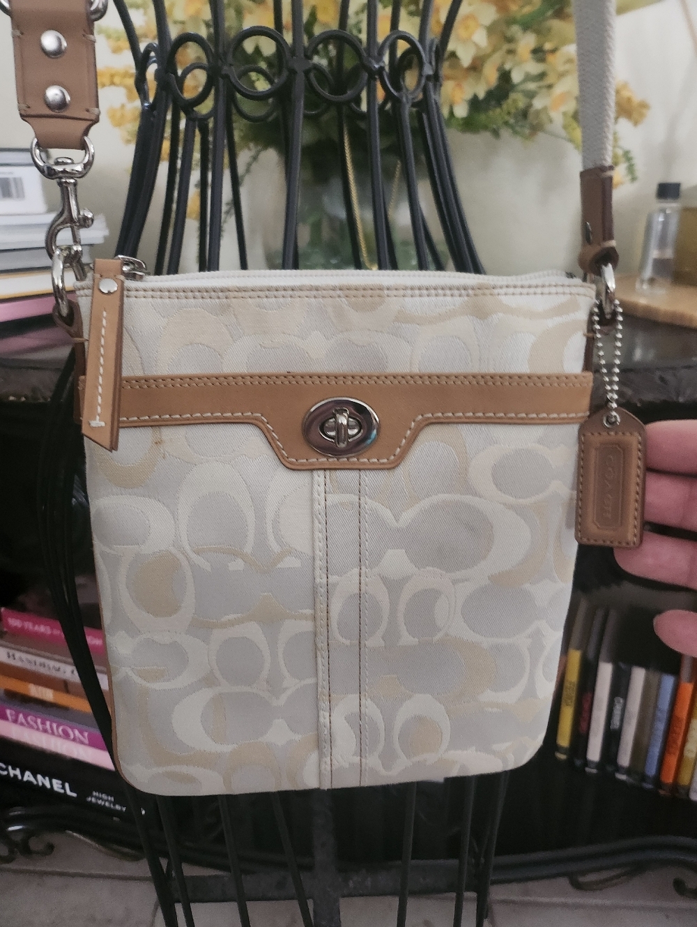 Coach Hampton Op Art North/South Crossbody bag